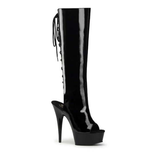 Pleaser DELIGHT-2018 Black Patent/Black EU-41 / US-11