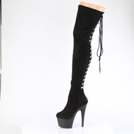 Pleaser ADORE-3063 Platform Overknee Boots Black EU-35 / US-5