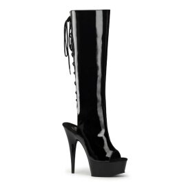 Pleaser DELIGHT-2018 Black Patent/Black EU-35 / US-5