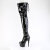 Pleaser ADORE-3850 Platform Overknee Boots Patent Black EU-36 / US-6