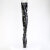Pleaser ADORE-3850 Platform Overknee Boots Patent Black EU-40 / US-10