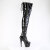 Pleaser ADORE-3850 Platform Overknee Boots Patent Black EU-41 / US-11
