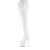 Pleaser ADORE-3850 Platform Overknee Boots Patent White EU-38 / US-8