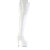 Pleaser ADORE-3850 Platform Overknee Boots Patent White EU-38 / US-8