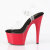 Pleaser ADORE-708 Platform Sandalettes Clear Red EU-43 / US-13
