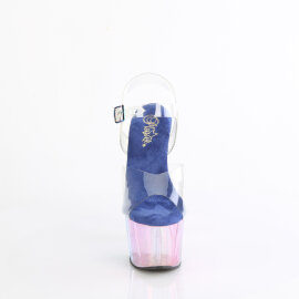 Pleaser ADORE-708HT Platform Sandalettes Clear Smoke...