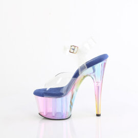 Pleaser ADORE-708HT Platform Sandalettes Clear Smoke Multicolored EU-35 / US-5