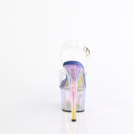 Pleaser ADORE-708HT Platform Sandalettes Clear Smoke Multicolored EU-35 / US-5