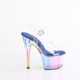 Pleaser ADORE-708HT Platform Sandalettes Clear Smoke Multicolored EU-35 / US-5