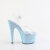 Pleaser ADORE-708LG Platform Sandalettes Clear Glitter Blue EU-37 / US-7