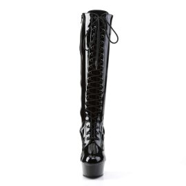 Pleaser DELIGHT-2023 Black Stretch Patent/Black EU-37 / US-7
