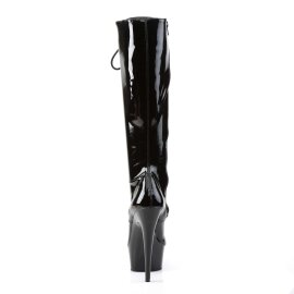 Pleaser DELIGHT-2023 Black Stretch Patent/Black EU-38 / US-8