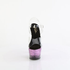 Pleaser ADORE-708SS Platform Sandalettes Clear Glitter...