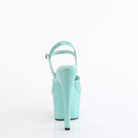 Pleaser ADORE-709GP Platform Sandalettes Patent Glitter Green Blue EU-37 / US-7