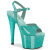 Pleaser ADORE-709GP Platform Sandalettes Patent Glitter Green Blue EU-37 / US-7