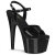 Pleaser ADORE-709GP Platform Sandalettes Patent Glitter Black EU-40 / US-10