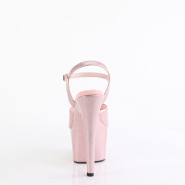 Pleaser ADORE-709GP Platform Sandalettes Patent Glitter Pink EU-37 / US-7