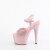 Pleaser ADORE-709GP Platform Sandalettes Patent Glitter Pink EU-37 / US-7