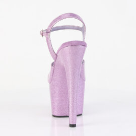 Pleaser ADORE-709GP Platform Sandalettes Patent Glitter Light Purple EU-44 / US-14