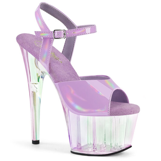 Pleaser ADORE-709HT Platform Sandalettes Hologram Smoke Purple EU-39 / US-9