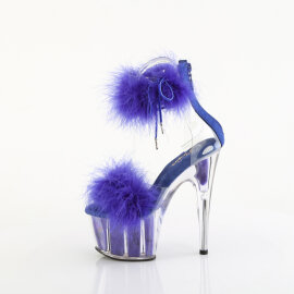 Pleaser ADORE-724F Platform Sandalettes Clear Blue EU-37 / US-7