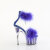Pleaser ADORE-724F Platform Sandalettes Clear Blue EU-37 / US-7