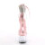 Pleaser ADORE-724RS Platform Sandalettes Clear Rhinestones Pink Transparent EU-35 / US-5