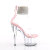 Pleaser ADORE-724RS Platform Sandalettes Clear Rhinestones Pink Transparent EU-35 / US-5