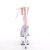 Pleaser ADORE-724RS Platform Sandalettes Clear Rhinestones Pink Transparent EU-38 / US-8