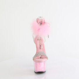 Pleaser ADORE-727F Platform Sandalettes Clear Pink EU-35...