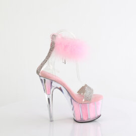 Pleaser ADORE-727F Platform Sandalettes Clear Pink EU-35 / US-5