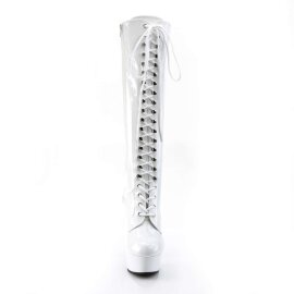 Pleaser DELIGHT-2023 White Stretch Patent/White EU-40 /...