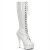 Pleaser DELIGHT-2023 White Stretch Patent/White EU-41 / US-11