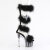 Pleaser ADORE-728F Platform Sandalettes Clear Black EU-35 / US-5