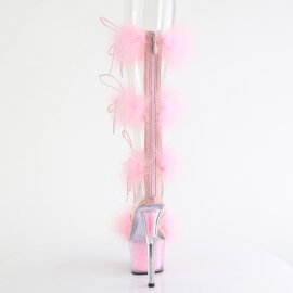 Pleaser ADORE-728F Platform Sandalettes Clear Pink Transparent EU-37 / US-7
