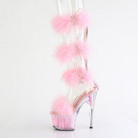 Pleaser ADORE-728F Platform Sandalettes Clear Pink Transparent EU-35 / US-5
