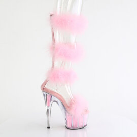 Pleaser ADORE-728F Platform Sandalettes Clear Pink Transparent EU-35 / US-5
