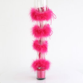 Pleaser ADORE-728F Platform Sandalettes Clear Pink EU-37...