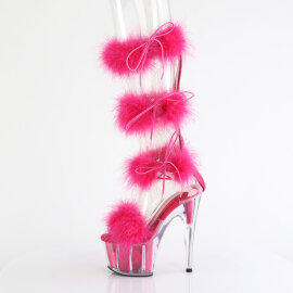 Pleaser ADORE-728F Platform Sandalettes Clear Pink EU-37 / US-7