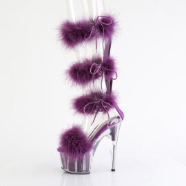 Pleaser ADORE-728F Platform Sandalettes Clear Purple EU-41 / US-11