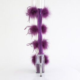 Pleaser ADORE-728F Platform Sandalettes Clear Purple EU-38 / US-8
