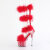 Pleaser ADORE-728F Platform Sandalettes Clear Red EU-37 / US-7