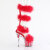 Pleaser ADORE-728F Platform Sandalettes Clear Red EU-37 / US-7