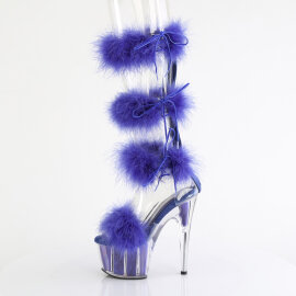Pleaser ADORE-728F Platform Sandalettes Clear Blue EU-35 / US-5