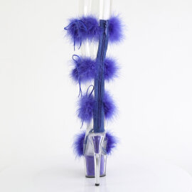 Pleaser ADORE-728F Platform Sandalettes Clear Blue EU-37 / US-7