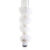 Pleaser ADORE-728F Platform Sandalettes Clear White EU-37 / US-7