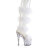Pleaser ADORE-728F Platform Sandalettes Clear White EU-37 / US-7