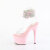 Pleaser ADORE-791-2RS Platform Sandalettes Clear Rhinestones Pink EU-37 / US-7