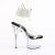 Pleaser ADORE-791-2RS Platform Sandalettes Clear Rhinestones Black EU-40 / US-10