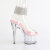 Pleaser ADORE-791-2RS Platform Sandalettes Clear Rhinestones Pink Transparent EU-41 / US-11